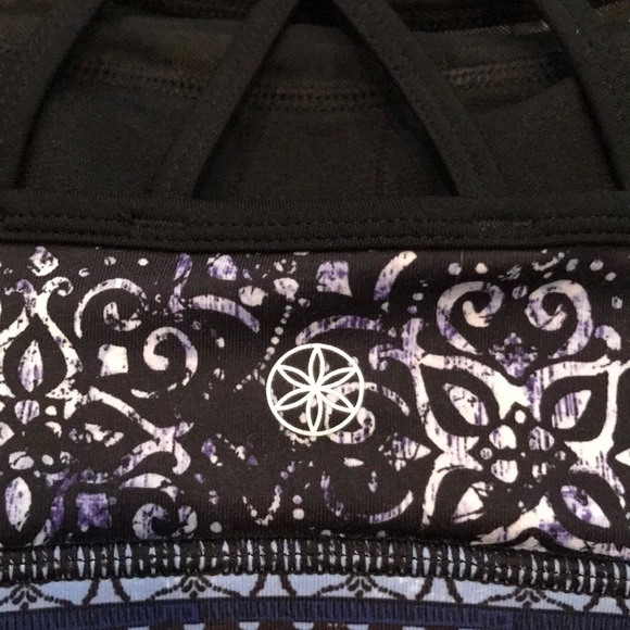 Gaiam Purple & Black Strappy Sports Bra - Picture 4 of 7
